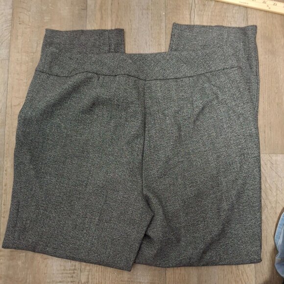 Investments Womens 16WR Gray Textured Pants Polyester Rayon Spandex Blend - Picture 2 of 6